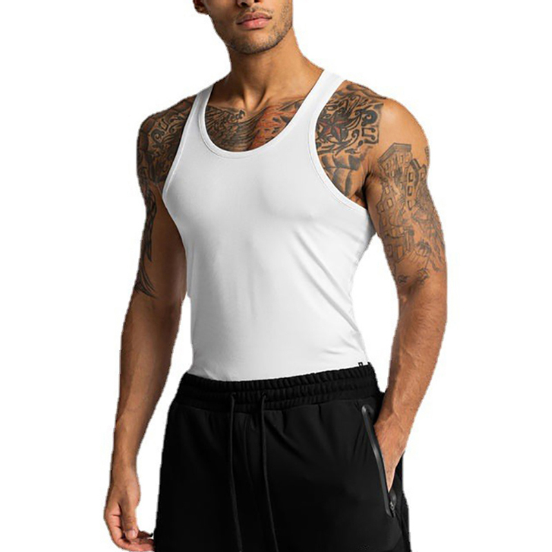 Tank Top Muscle - Plain Summer Workout Muscle Stretch Shirts