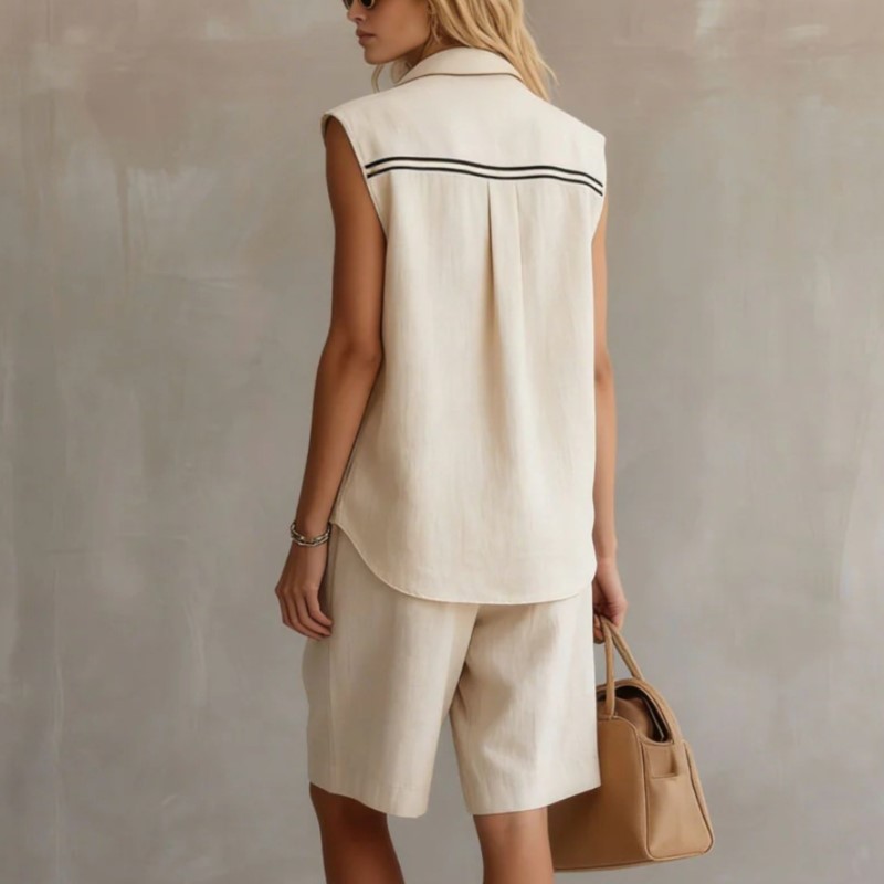 Summer Fashion Solid Linen Ble - Linen Shirt Breathable 评论和价格