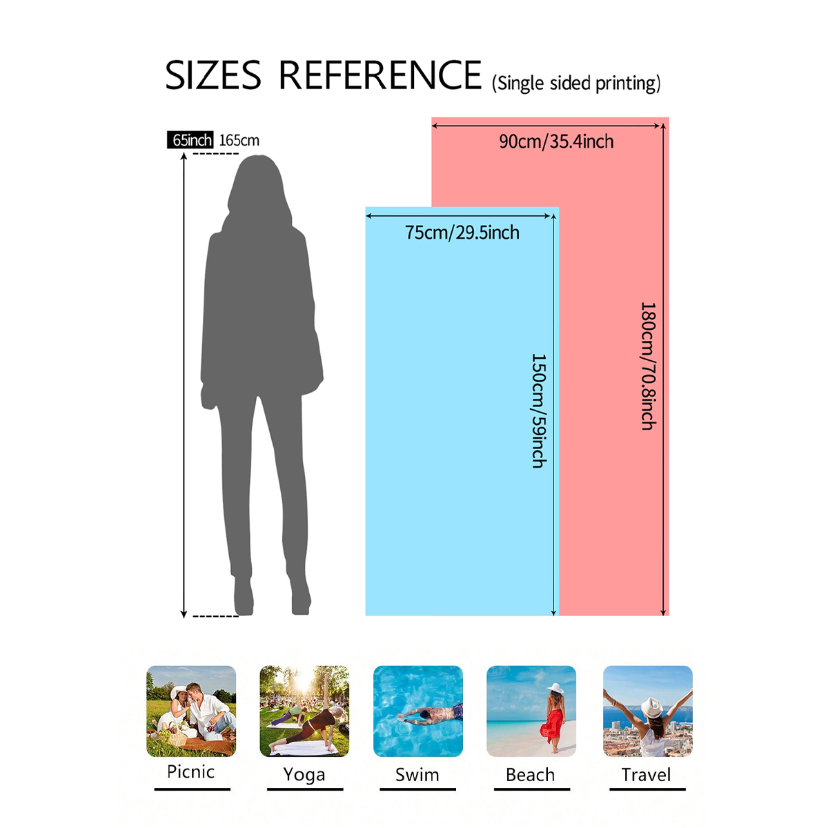 1pc Bohemian Large Beach Towel - Beach Towel Large 评论和价格