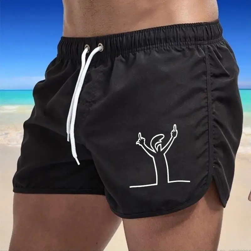 Mens Beach Shorts Print Casual - Trunks Board Surf 评论和价格