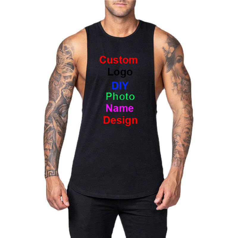 DIY Customized Logo Brand Gym  - Tank Top Muscle 评论和价格