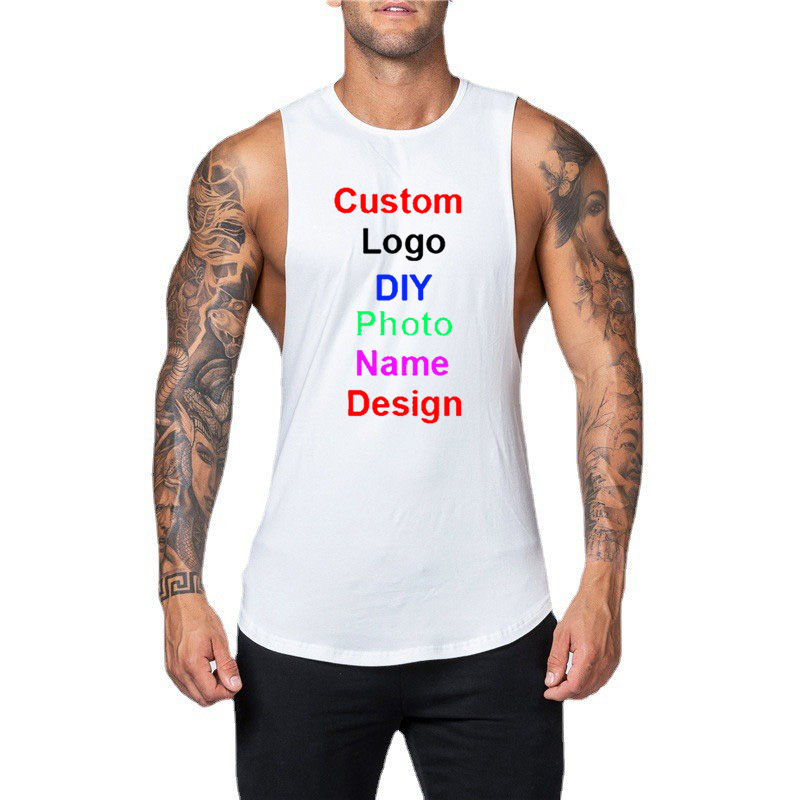 DIY Customized Logo Brand Gym  - Tank Top Muscle 评论和价格