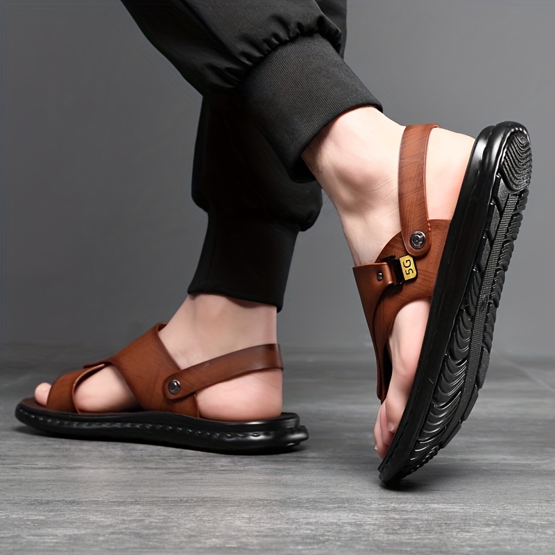 Men's Leather Flip Flops Sanda - Flip Flop Leather Men 评论和价格